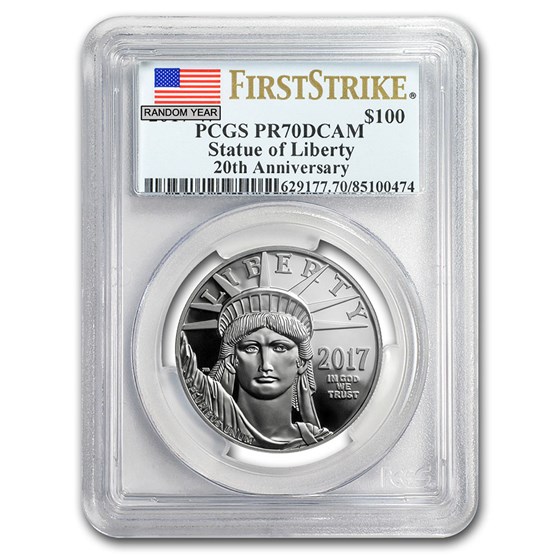 1 oz Proof American Platinum Eagle PR-70 PCGS (Random Year) 1 oz Proof American Platinum Eagle PR-70 PCGS (Random Year)