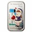1 oz Silver Art Bar - Ceeco Enamel (Random Motif)