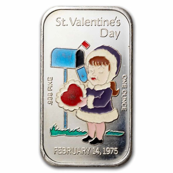 1 oz Silver Art Bar - Ceeco Enamel (Random Motif) 1 oz Silver Art Bar - Ceeco Enamel (Random Motif)