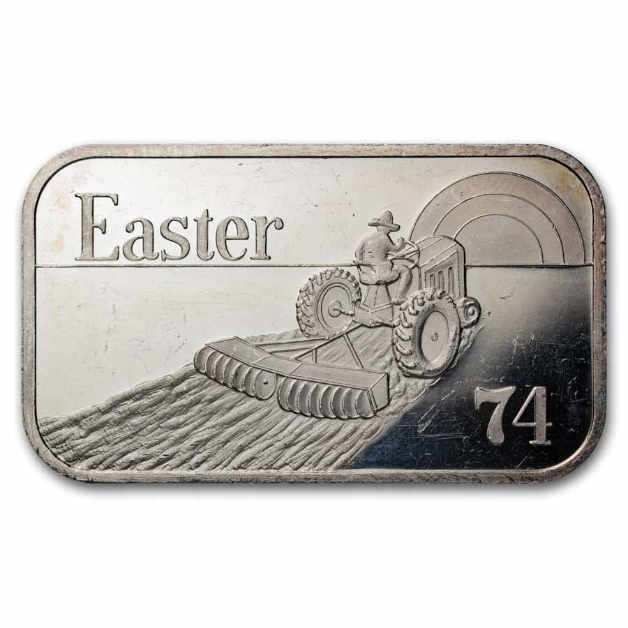1 oz Silver Art Bar - Garden State Mint (GSM, Random Motif)