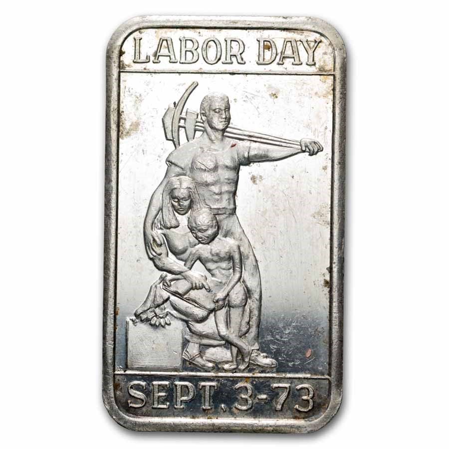 1 oz Silver Art Bar - Liberty Mint (Random Motif)