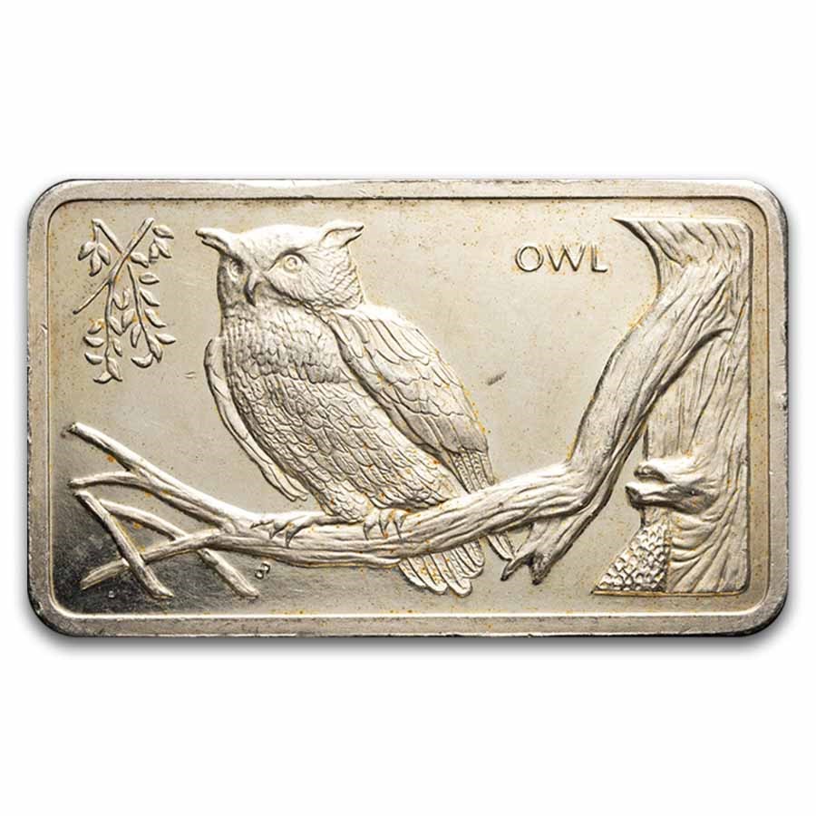 1 oz Silver Art Bar - Mount Everest Mint (Animal, Random Motif)