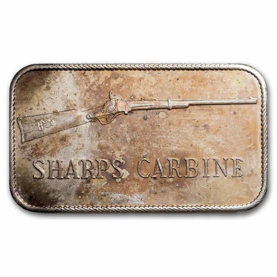 1 oz Silver Art Bar - Vintage Firearms 1 oz Silver Art Bar - Vintage Firearms