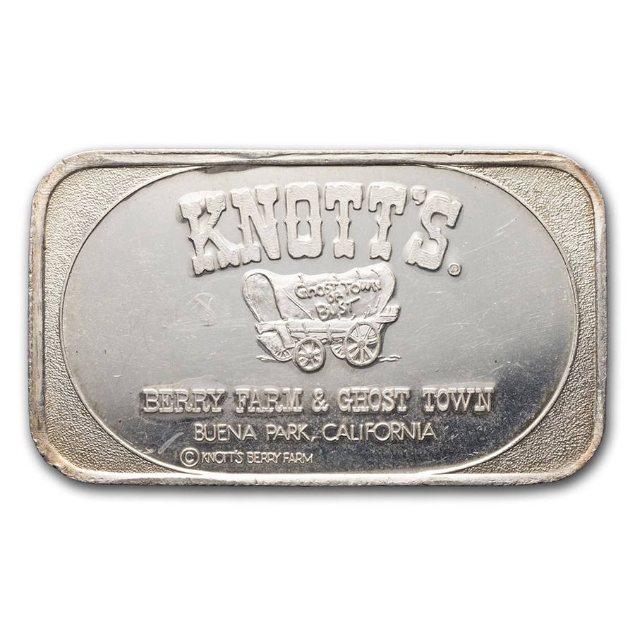 1 oz Silver Art Bar - Vintage Knott's Berry Farm (Random Motif)