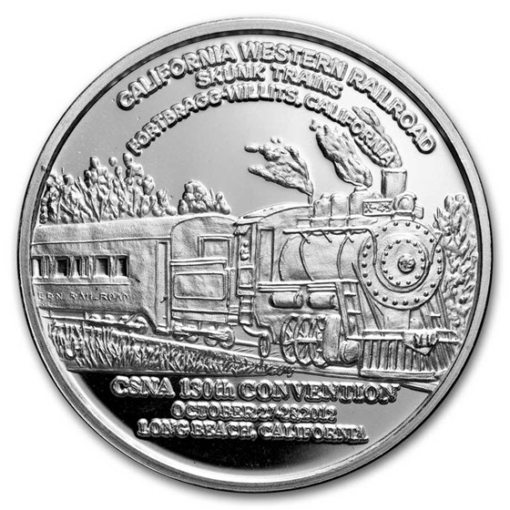 1 oz Silver Art Round - CSNA Long Beach California (Random Motif) 1 oz Silver Art Round - CSNA Long Beach California (Random Motif)