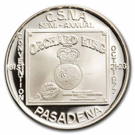1 oz Silver Art Round - CSNA Pasadena California (Random Motif) 1 oz Silver Art Round - CSNA Pasadena California (Random Motif)