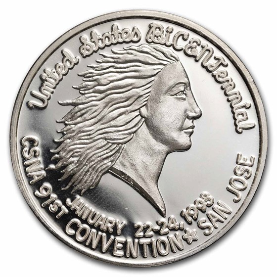 1 oz Silver Art Round - CSNA San Jose California (Random Motif) 1 oz Silver Art Round - CSNA San Jose California (Random Motif)