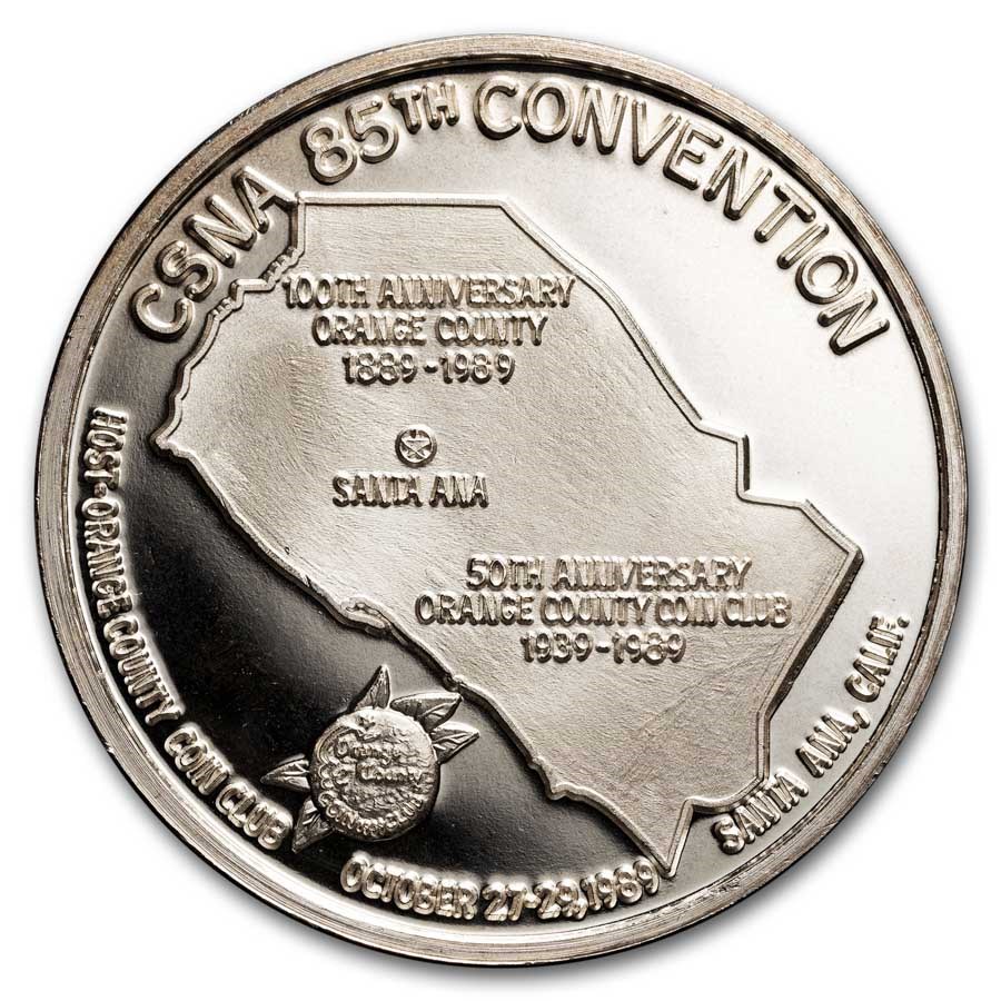 1 oz Silver Art Round - CSNA Santa Ana California (Random Motif)
