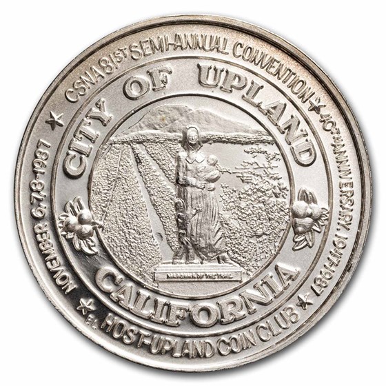 1 oz Silver Art Round - CSNA Upland California (Random Motif) 1 oz Silver Art Round - CSNA Upland California (Random Motif)