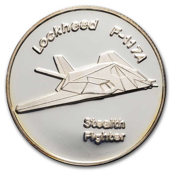 1 oz Silver Art Round - Lockheed (Random Motif) 1 oz Silver Art Round - Lockheed (Random Motif)