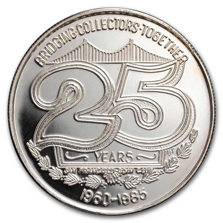 1 oz Silver Art Round - San Francisco Coin Club (Random Motif)
