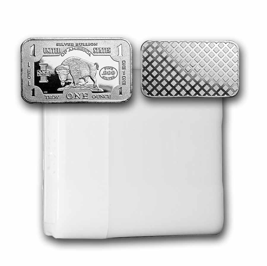 1 oz Silver Bar - 1901 $10 Bison - Lot of 20 | eBay