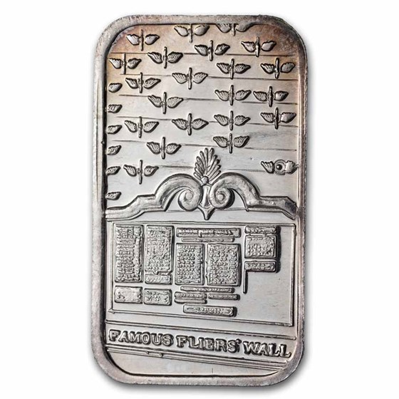 1 oz Silver Bar - 1982 Mission Inn (Golden State Mint, Random) 1 oz Silver Bar - 1982 Mission Inn (Golden State Mint, Random)