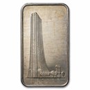 1 oz Silver Bar - 1st National Bank of Chicago (Random, Scruffy)