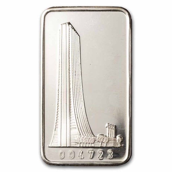 1 oz Silver Bar - 1st National Bank of Chicago 1 oz Silver Bar - 1st National Bank of Chicago