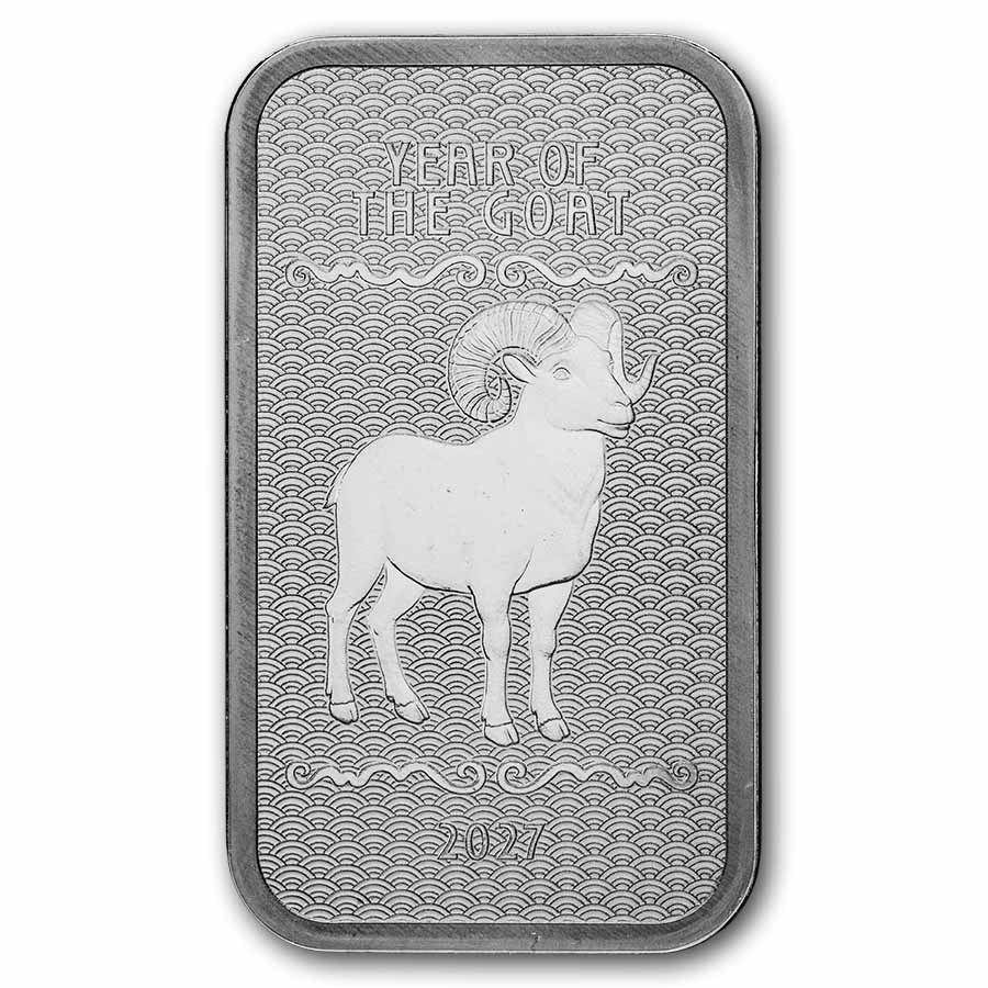 1 oz Silver Bar - 2027 APMEX Year of the Goat (Series 2)