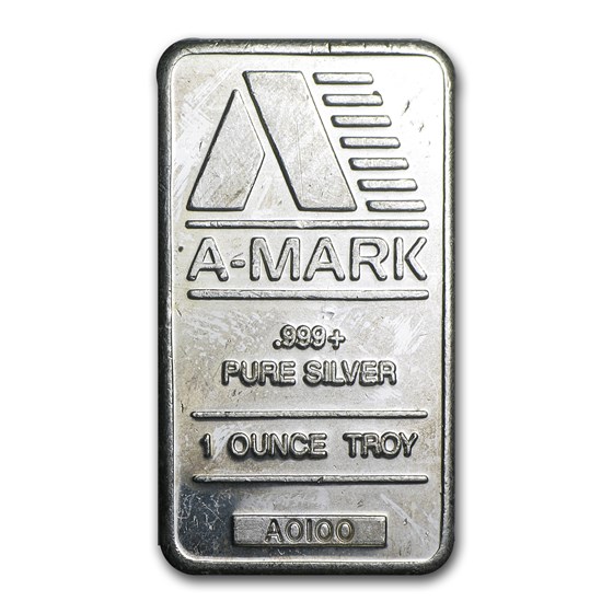 1 oz Silver Bar - A-Mark (Vintage) 1 oz Silver Bar - A-Mark (Vintage)