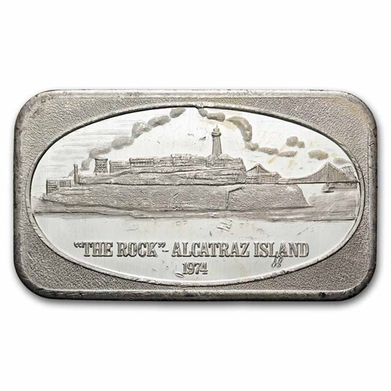 1 oz Silver Bar - Alcatraz Island (U.S. Silver Corporation)
