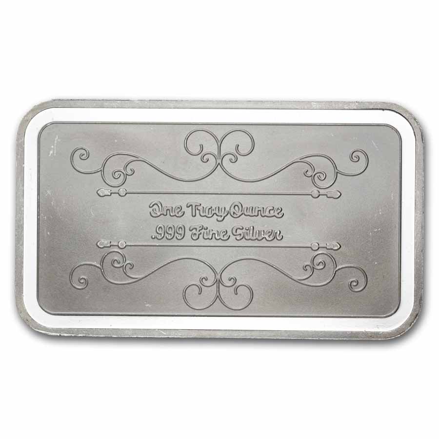 1 oz Silver Bar - American Express (Richie Rich, Enamel)