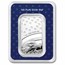 1 oz Silver Bar - American Flag Design in Stars & Stripes TEP