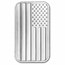 1 oz Silver Bar - American Flag Design in Stars & Stripes TEP