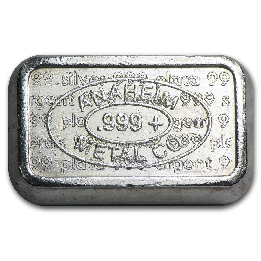 1 oz Silver Bar - Anaheim Metal Co. Brick