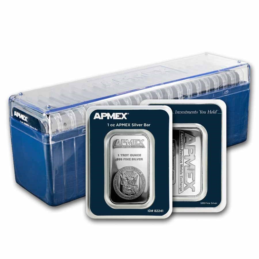 1 oz Silver Bar - APMEX (TEP) 20-Count Box