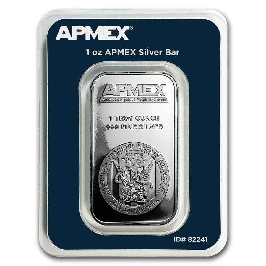 Buy 1 oz Silver Bar APMEX (TEP) APMEX