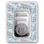 1 oz Silver Bar - APMEX (w/Festive Holiday Lights Card, In TEP)