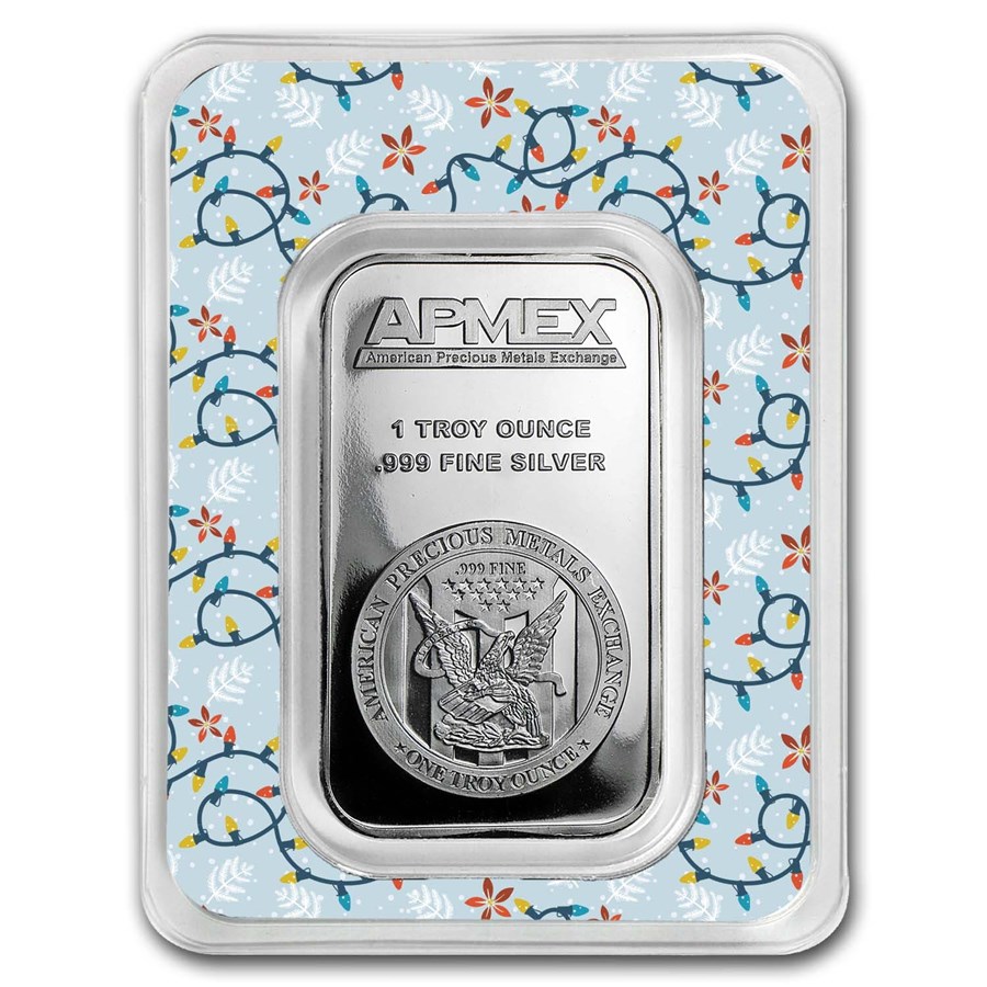 1 oz Silver Bar - APMEX (Lot of 10 Bars)