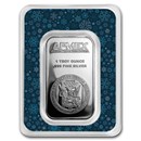 1 oz Silver Bar - APMEX (w/Snowflakes Card, In TEP)