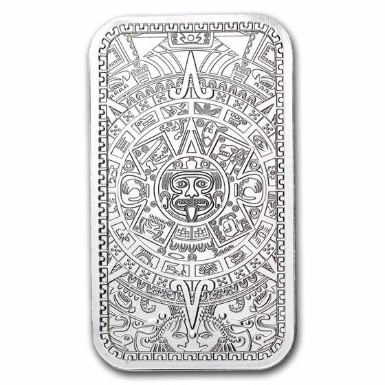 1 oz Silver Bar - Aztec 1 oz Silver Bar - Aztec