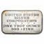 1 oz Silver Bar - Be My Valentine (U.S. Silver Corporation)