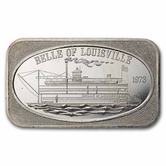 1 oz Silver Bar - Belle of Louisville (U.S. Silver Corporation)