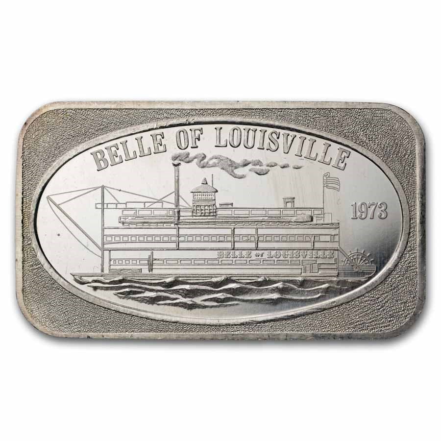 1 oz Silver Bar - Belle of Louisville (U.S. Silver Corporation)