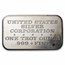 1 oz Silver Bar - Belle of Louisville (U.S. Silver Corporation)
