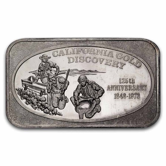 1 oz Silver Bar - California Gold Discovery (U.S. Silver Corp.)