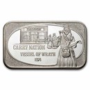 1 oz Silver Bar - Carry Nation (U.S. Silver Corporation)