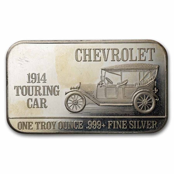 1 oz Silver Bar - Chevrolet (U.S. Silver Corporation/Mark IV)