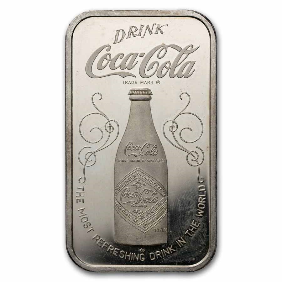 1 oz Silver Bar - Coca Cola (Cincinnati, OH)