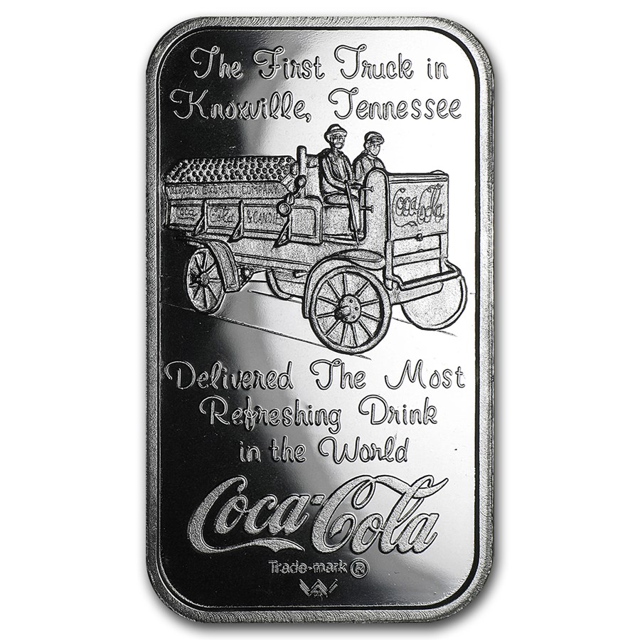 Buy 1 oz Silver Bar Coca Cola (Knoxville, TN) APMEX