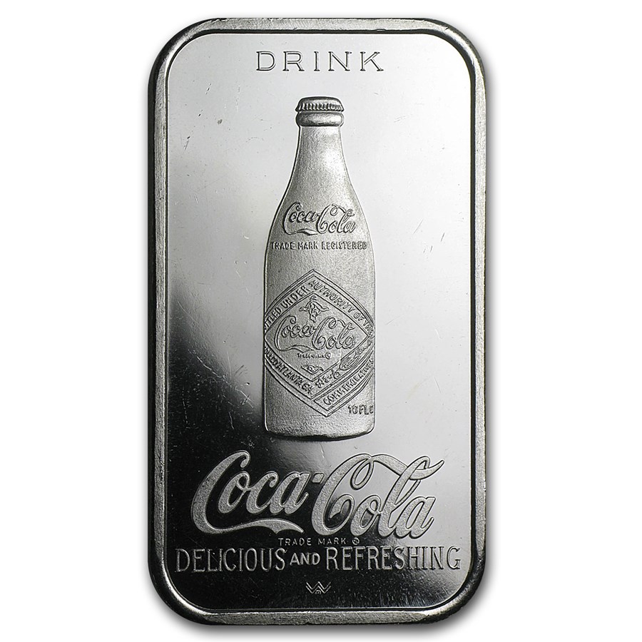 1 oz Silver Bar - Coca Cola (Louisville, KY)