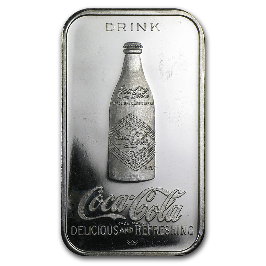 1 oz Silver Bar - Coca Cola (Shelbyville, KY)
