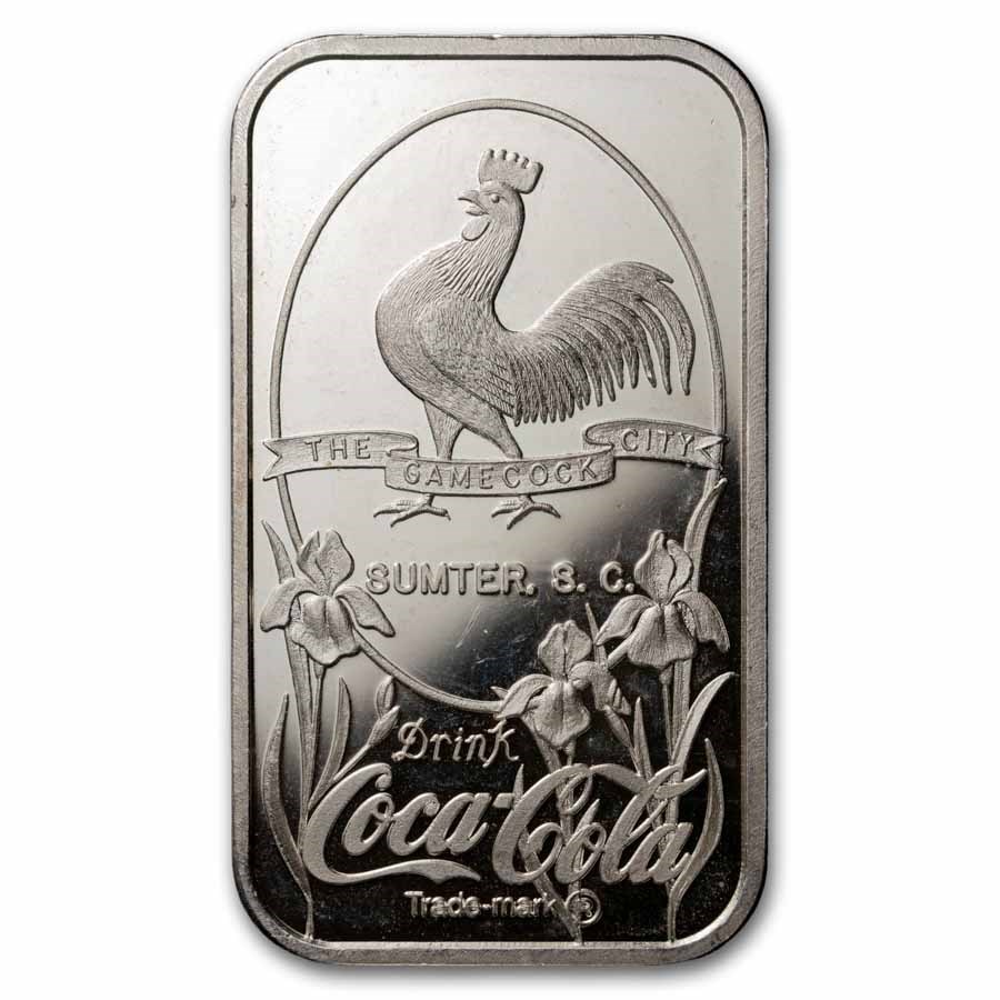 1 oz Silver Bar - Coca Cola (Sumter, SC)