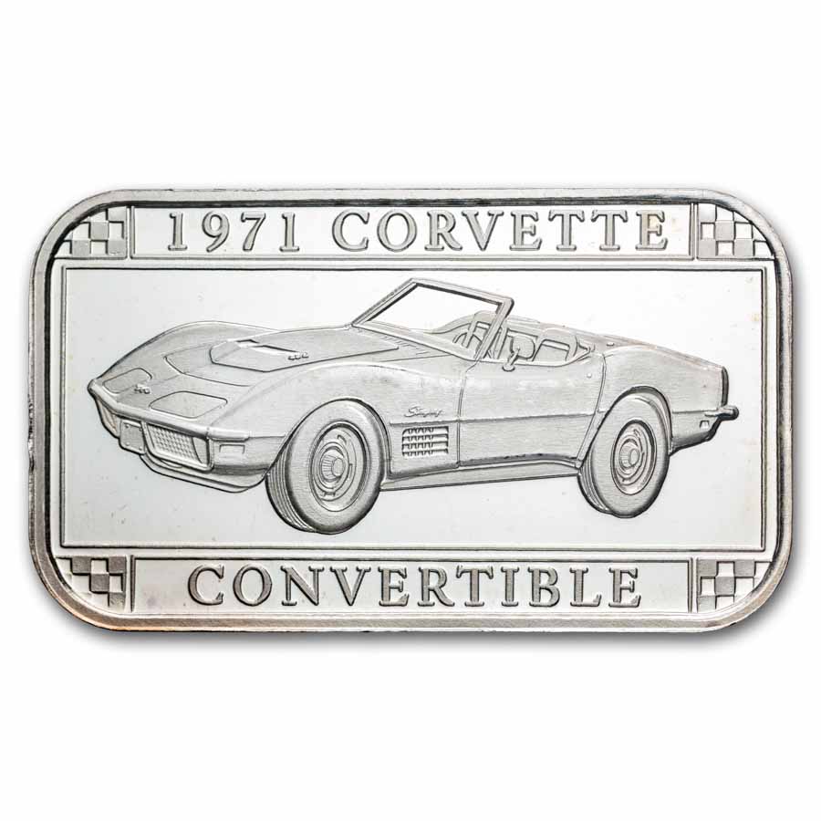 OPSODIS1 シルバー ＋ おまけ Buy 1 oz Silver Corvette Convertible Bar (Random) | APMEX