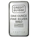 1 oz Silver Bar - Credit Suisse