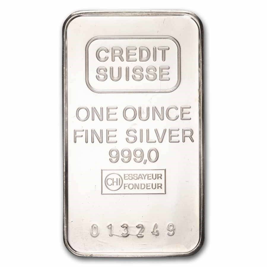 Buy 1 oz Silver Bar - Credit Suisse | APMEX