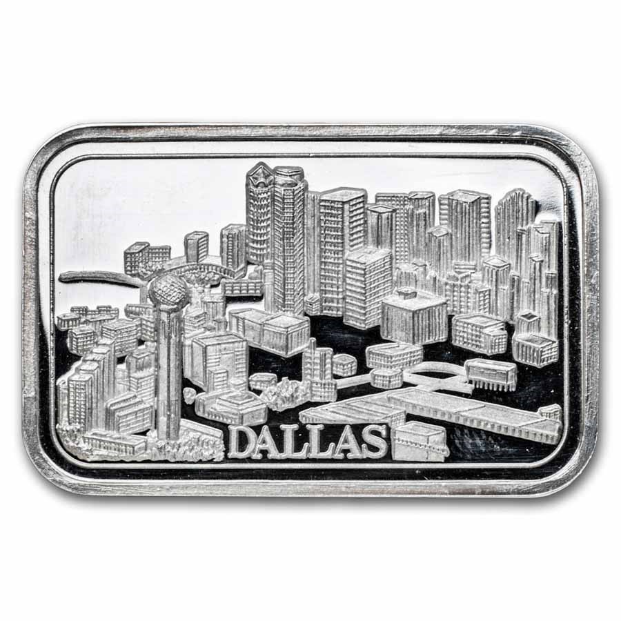 1 oz Silver Bar - Deak-Perera International Dallas