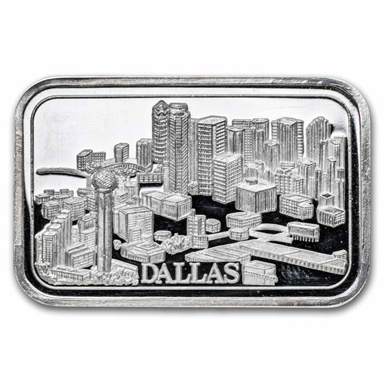 1 oz Silver Bar - Deak-Perera International Dallas 1 oz Silver Bar - Deak-Perera International Dallas