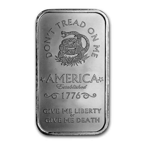 1 oz Silver Bar - Don't Tread on Me